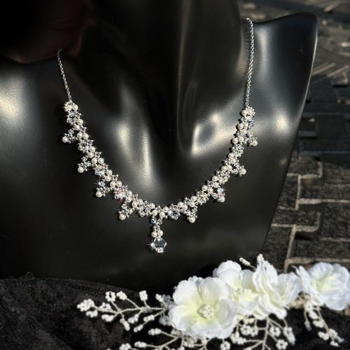 Handmade Pearl & Crystal Necklace