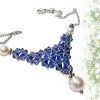 IMG_9118 Handmade Crystal & Pearl Necklace with Earrings
