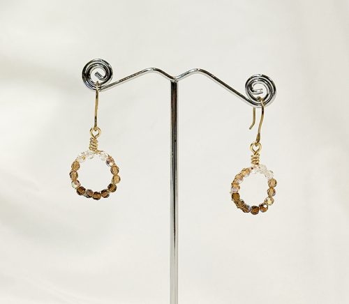 Crystal Circular Earrings