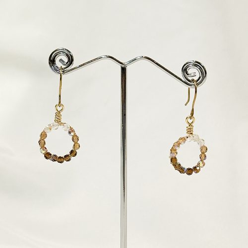 Crystal Circular Earrings
