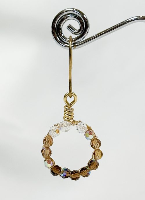 Crystal Circular Earrings