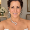 Asymmetric Pearl Flower Necklace and Earring Set